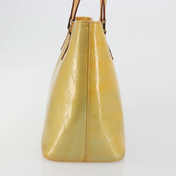 LOUIS VUITTON Monogram Vernis Houston Hand Bag Gris M91053 LV Auth ep15598