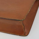 LOUIS VUITTON Epi Pochette Homme Bag Brown Zipangu Gold M52528 LV Auth ep15599-15
