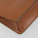 LOUIS VUITTON Epi Pochette Homme Bag Brown Zipangu Gold M52528 LV Auth ep15599-16