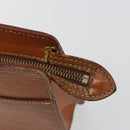 LOUIS VUITTON Epi Pochette Homme Bag Brown Zipangu Gold M52528 LV Auth ep15599-9