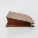 LOUIS VUITTON Epi Pochette Homme Bag Brown Zipangu Gold M52528 LV Auth ep15599-3