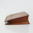 LOUIS VUITTON Epi Pochette Homme Bag Brown Zipangu Gold M52528 LV Auth ep15599-4