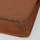 LOUIS VUITTON Epi Pochette Homme Bag Brown Zipangu Gold M52528 LV Auth ep15599-7