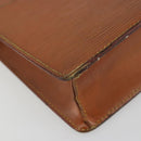 LOUIS VUITTON Epi Pochette Homme Bag Brown Zipangu Gold M52528 LV Auth ep15599-14