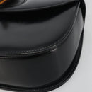 GUCCI Bamboo Hand Bag Leather Black Gold 000 2113 0633 Auth ep15601A-10