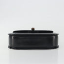 GUCCI Bamboo Hand Bag Leather Black Gold 000 2113 0633 Auth ep15601A-9