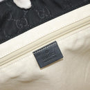 GUCCI GG Canvas Tote Bag Nylon Black Gold 282439 Auth ep15602-17