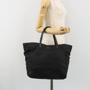 GUCCI GG Canvas Tote Bag Nylon Black Gold 282439 Auth ep15602-22