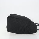 GUCCI GG Canvas Tote Bag Nylon Black Gold 282439 Auth ep15602-3