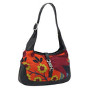 GUCCI Jackie Shoulder Bag Canvas Orange Silver 001 9735 Auth ep15603-1