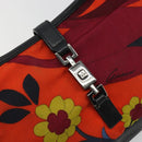 GUCCI Jackie Shoulder Bag Canvas Orange Silver 001 9735 Auth ep15603-16