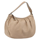 GUCCI Sukey Shoulder Bag Leather Champagne Gold 232955 Auth ep15604-1