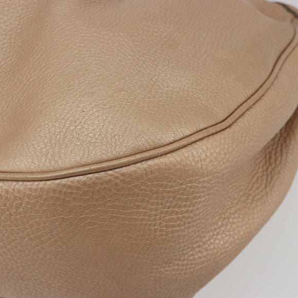 GUCCI Sukey Shoulder Bag Leather Champagne Gold 232955 Auth ep15604