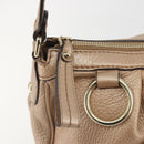 GUCCI Sukey Shoulder Bag Leather Champagne Gold 232955 Auth ep15604-14