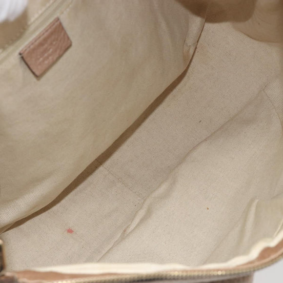 GUCCI Sukey Shoulder Bag Leather Champagne Gold 232955 Auth ep15604