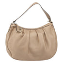 GUCCI Sukey Shoulder Bag Leather Champagne Gold 232955 Auth ep15604-2