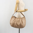 GUCCI Sukey Shoulder Bag Leather Champagne Gold 232955 Auth ep15604-24