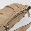GUCCI Sukey Shoulder Bag Leather Champagne Gold 232955 Auth ep15604-6