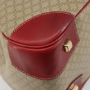 CELINE Macadam Canvas Boston Bag PVC 2way Beige Gold Auth ep15605-13
