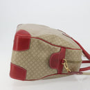 CELINE Macadam Canvas Boston Bag PVC 2way Beige Gold Auth ep15605-4