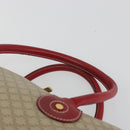 CELINE Macadam Canvas Boston Bag PVC 2way Beige Gold Auth ep15605-8