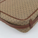 GUCCI Micro GG Supreme Shoulder Bag PVC Beige Gold Auth ep15606-19