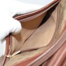 GUCCI Micro GG Supreme Shoulder Bag PVC Beige Gold Auth ep15606-28