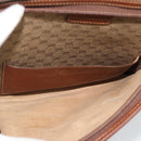 GUCCI Micro GG Supreme Shoulder Bag PVC Beige Gold Auth ep15606-30