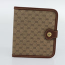 GUCCI Micro GG Supreme Shoulder Bag PVC Beige Gold Auth ep15606-32