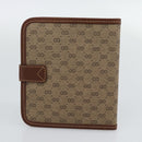 GUCCI Micro GG Supreme Shoulder Bag PVC Beige Gold Auth ep15606-33