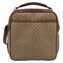 GUCCI Micro GG Supreme Shoulder Bag PVC Beige Gold Auth ep15606-2