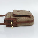 GUCCI Micro GG Supreme Shoulder Bag PVC Beige Gold Auth ep15606-3