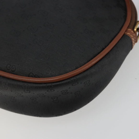 GUCCI Micro GG Supreme Shoulder Bag Black Gold 007 104 0013 Auth ep15607