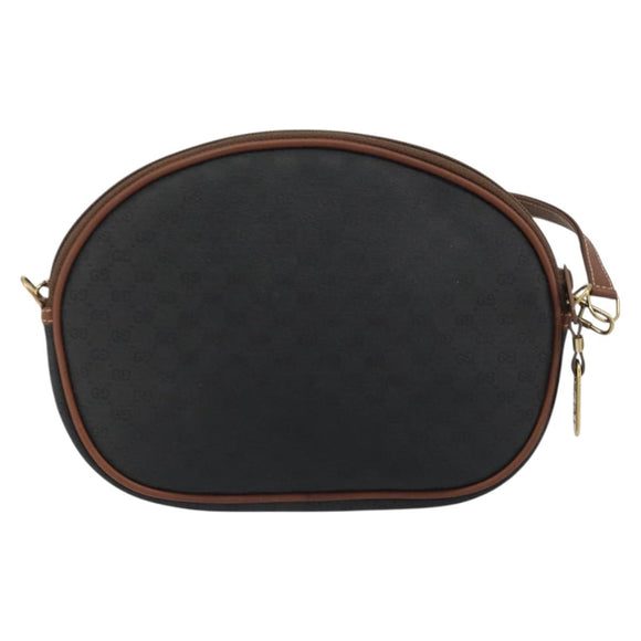 GUCCI Micro GG Supreme Shoulder Bag Black Gold 007 104 0013 Auth ep15607