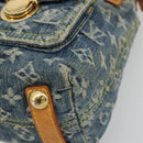 LOUIS VUITTON Monogram Denim Buggy PM Shoulder Bag Blue M95049 LV Auth ep15612A-10