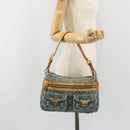 LOUIS VUITTON Monogram Denim Buggy PM Shoulder Bag Blue M95049 LV Auth ep15612A-22