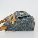 LOUIS VUITTON Monogram Denim Buggy PM Shoulder Bag Blue M95049 LV Auth ep15612A-5
