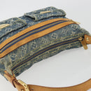 LOUIS VUITTON Monogram Denim Buggy PM Shoulder Bag Blue M95049 LV Auth ep15612A-6