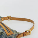LOUIS VUITTON Monogram Denim Buggy PM Shoulder Bag Blue M95049 LV Auth ep15612A-8