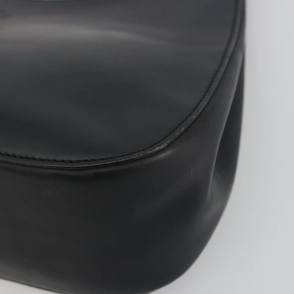 GUCCI Bamboo Hand Bag Leather Black 001 3761 Auth ep15613A