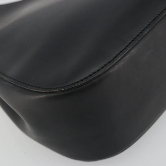 GUCCI Bamboo Hand Bag Leather Black 001 3761 Auth ep15613A