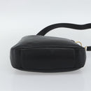 GUCCI Bamboo Shoulder Bag Leather 2way Black Gold 001 1638 3754 Auth ep15614-5