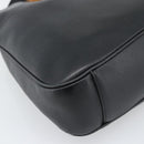 GUCCI Bamboo Shoulder Bag Leather 2way Black Gold 001 1638 3754 Auth ep15614-16