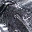 GUCCI Bamboo Shoulder Bag Leather 2way Black Gold 001 1638 3754 Auth ep15614-21