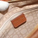 Christian Dior Lady Dior Canage Hand Bag Lamb Skin 2way Brown Gold Auth ep15615V-18