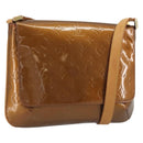 LOUIS VUITTON Monogram Vernis Thompson Street Bag Bronze M91124 LV Auth ep15617-1