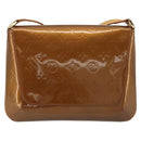 LOUIS VUITTON Monogram Vernis Thompson Street Bag Bronze M91124 LV Auth ep15617-2