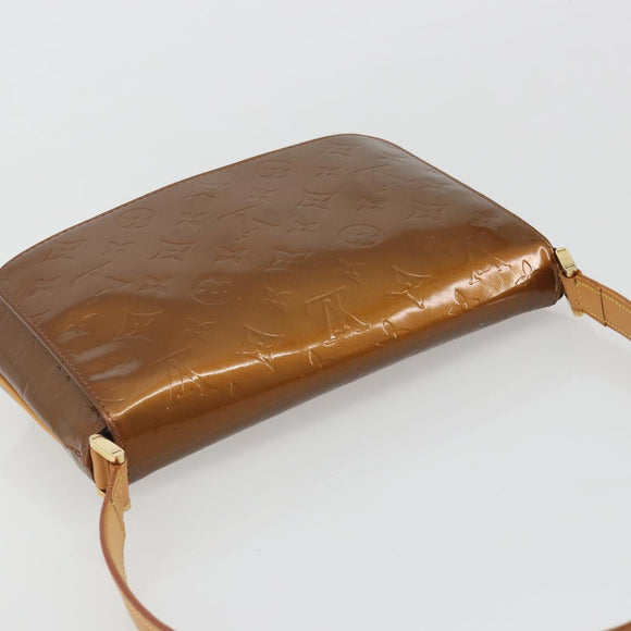 LOUIS VUITTON Monogram Vernis Thompson Street Bag Bronze M91124 LV Auth ep15617