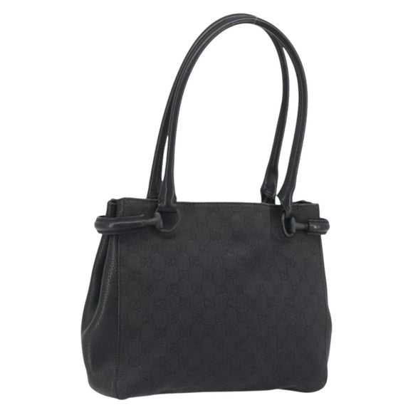 GUCCI GG Canvas Shoulder Bag Black 101971 Auth ep15619