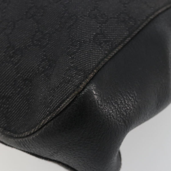 GUCCI GG Canvas Shoulder Bag Black 101971 Auth ep15619